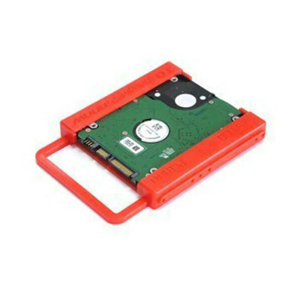 2,5 bis 3,5 Zoll SSD HDD Festplatte Montage Adapter Dock Halter rot – Bild 2