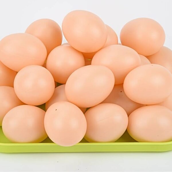 10 Stücke Plastik Weiße Falsche Eier, Ostereier, Imitation Weiße Eier – Bild 4