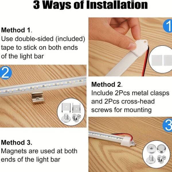 12V LED Innenlichtleiste 900LM 9W DC Lichtleiste Mit Ein/Ausschalter – Bild 3