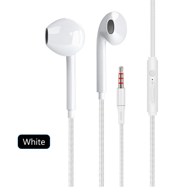 Mini Ohrhörer Headset mit 3.5mm Klinke Stecker in Weiss