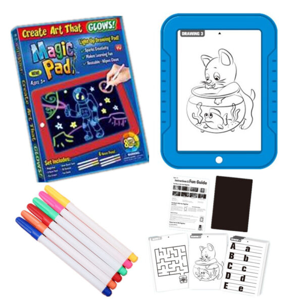 3D Magic Kinder Zeichenblock Leuchttafel mit LED Licht Magic Pad – Bild 8