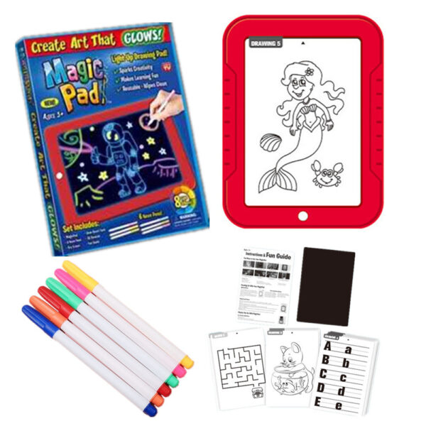 3D Magic Kinder Zeichenblock Leuchttafel mit LED Licht Magic Pad – Bild 7