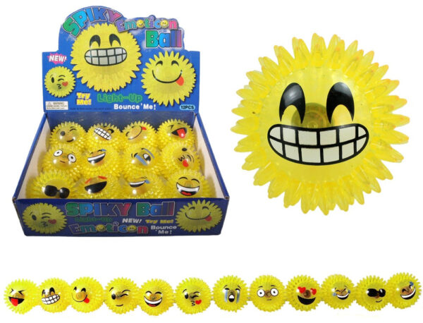 Igelball mit Licht Emoticon ca 7,5 cm