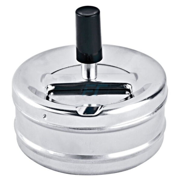 Aschenbecher " SILBERFARBIG " Push Champ – Bild 3