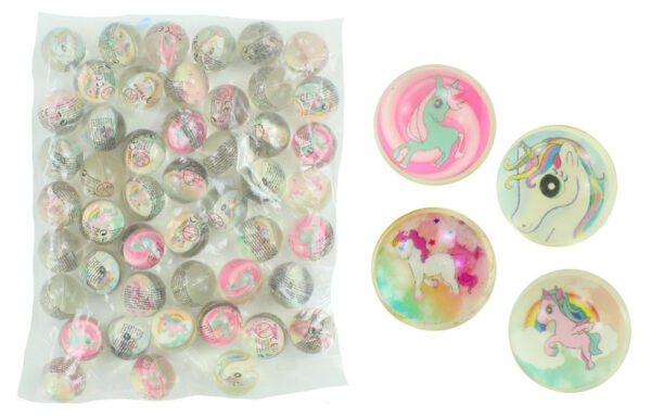 Flummiball Dopsball mit Einhornmotiv ca 30 mm