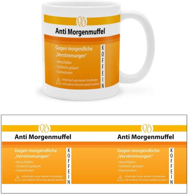 Tasse Anti Morgenmuffel Koffein – Bild 3