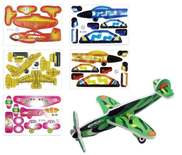 Flugzeuge 3D zusammenbaubar - Karte ca 8 x 6 cm