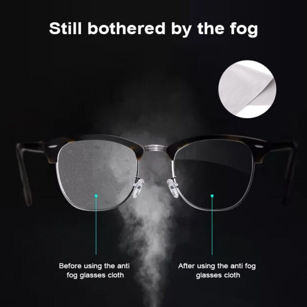 Anti-Fog Microfaser-Brillentuch gegen das Beschlagen der Brillengläser – Bild 5