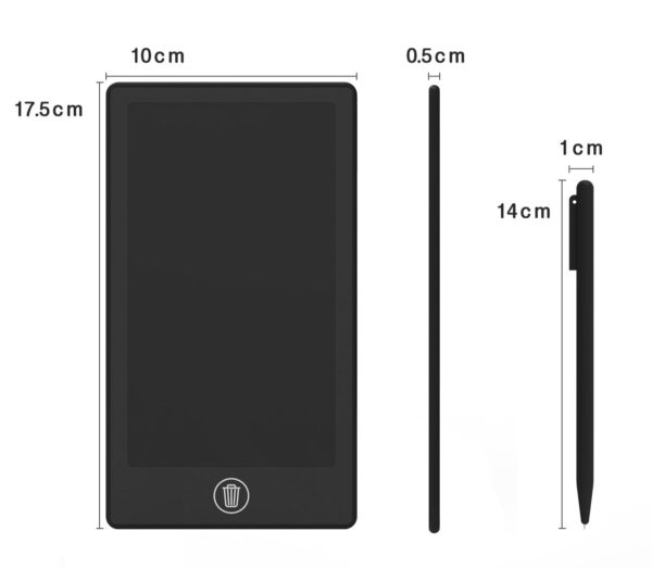 6,5" Schreibtafel Tablet - Ideal zum Mahlen oder kurze Notizen – Bild 3