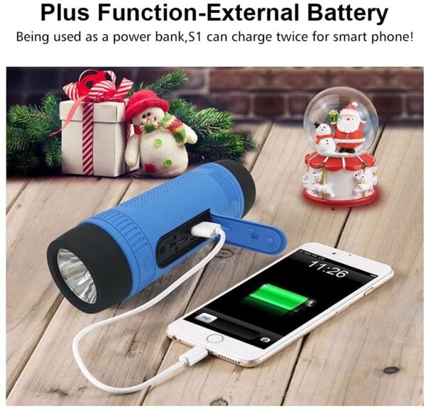 Zealot Bluetooth Lautsprecher mit Taschenlampe und Powerbank – Bild 3