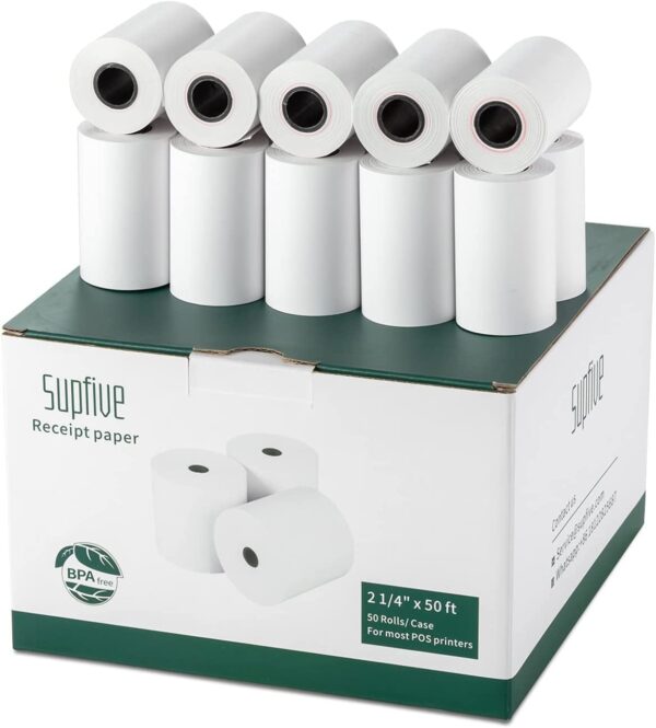 Bonrollen 57mm x 15m x 13mm - EC Rollen Thermopapier