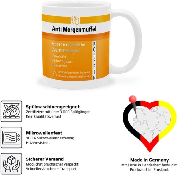 Tasse Anti Morgenmuffel Koffein – Bild 4