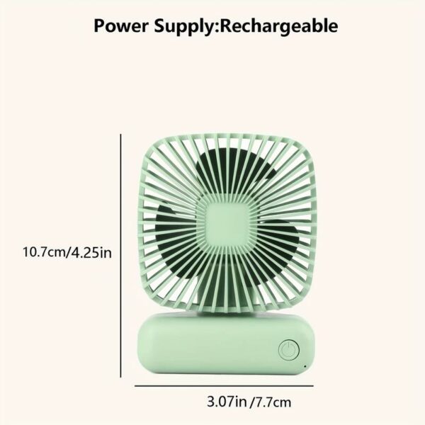Elektrischer Tischventilator, USB-Aufladung, leicht & tragbar, für das Heimbüro – Bild 3