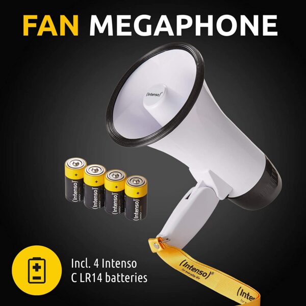 Intenso Fan-Megaphone inkl. Batterien, 14 X 22,5 X 13 – Bild 5