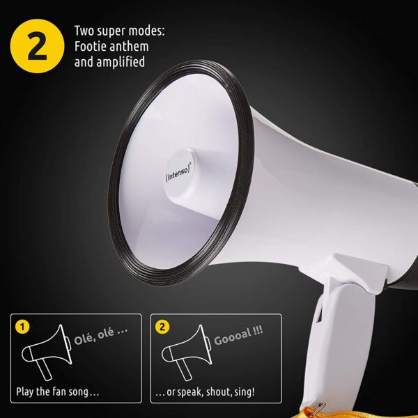 Intenso Fan-Megaphone inkl. Batterien, 14 X 22,5 X 13 – Bild 4