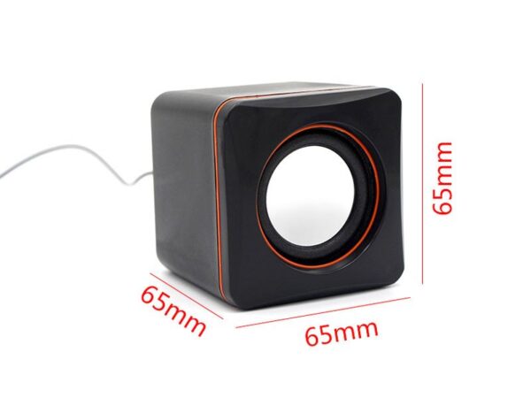 2.0 Multimedia Lautsprecher D-O2A schwarz – Bild 3
