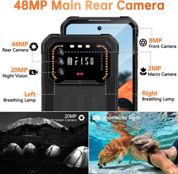 F150 Air 1 Pro Outdoor Smartphone, 6.5" FHD+, 6GB + 128GB Outdoor Handy – Bild 4