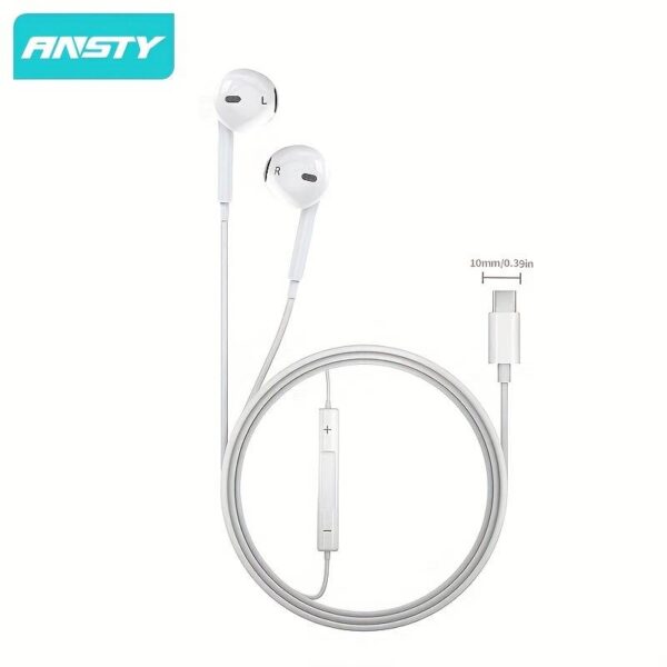 Universelle kabelgebundene Kopfhörer Typ-C Flat Head In-Ear für Android-Telefone