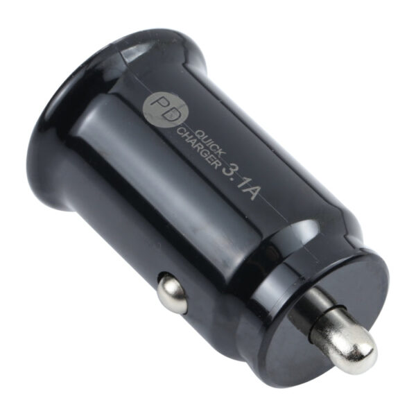 3.1A PD USB-C / Typ-C + USB-Schnittstelle Mini Fast Charging-Autoladegerät – Bild 2