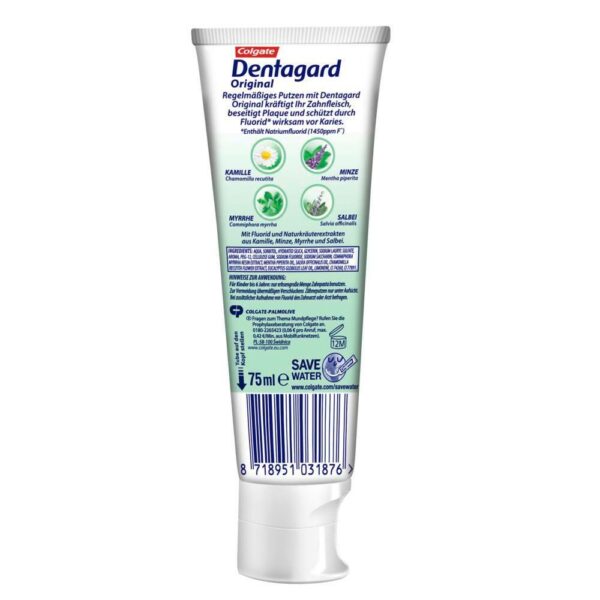 Dentagard  Zahnpasta Kräuter, 75 ml – Bild 2