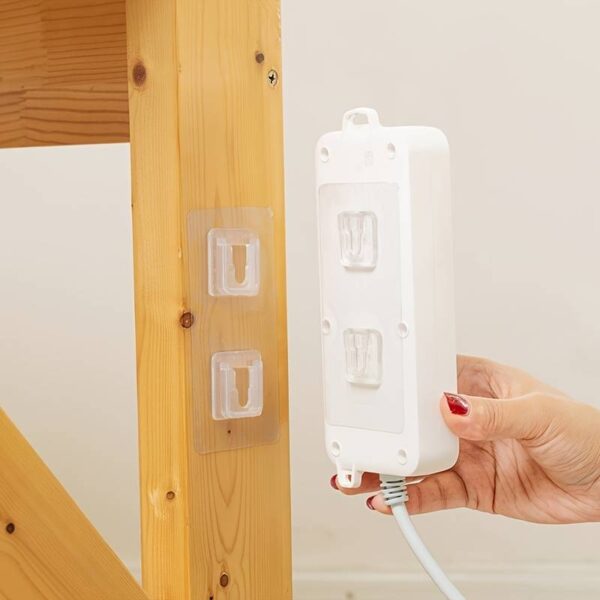 Doppelseitig Klebender Wandhaken, Stark Transparent – Bild 4