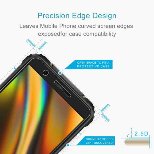 Für Blackview BV5100 Pro 1 Stk 0,26 mm 9H 2,5 D gehärtete Glasfolie – Bild 2
