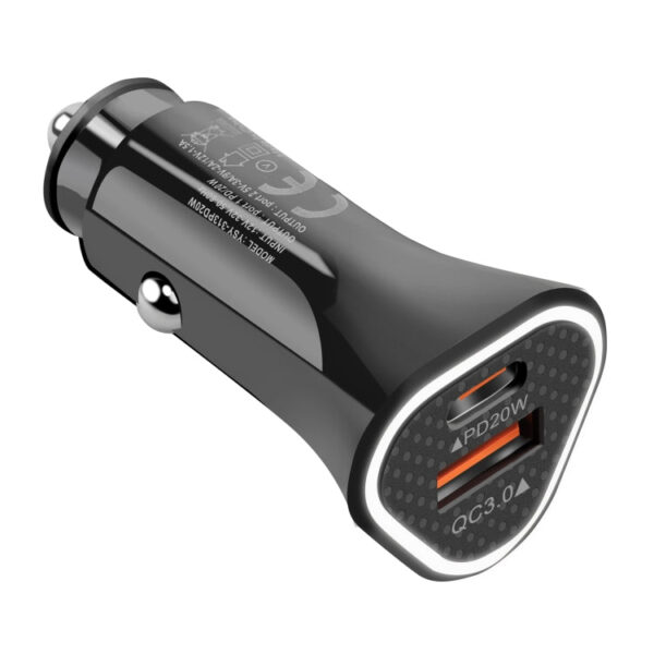 YSY-313PD20W QC3.0 USB + PD 20W USB-C / Typ-C-Dual-Port Schnelllader – Bild 2