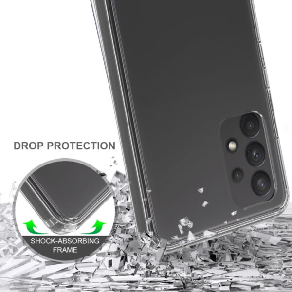 Für Samsung Galaxy A32 4G Stoßdicht kratzfest TPU + Acrylschutzkoffer (transparent) – Bild 4