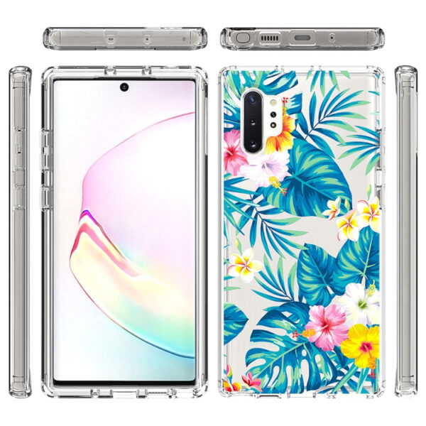 Für Samsung Galaxy Note 10 plus 2 in 1 hohe transparente lackierte stoßfeste PC + TPU-Schutzhülle (Bananenblatt) – Bild 2