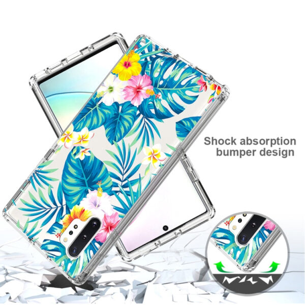 Für Samsung Galaxy Note 10 plus 2 in 1 hohe transparente lackierte stoßfeste PC + TPU-Schutzhülle (Bananenblatt) – Bild 3