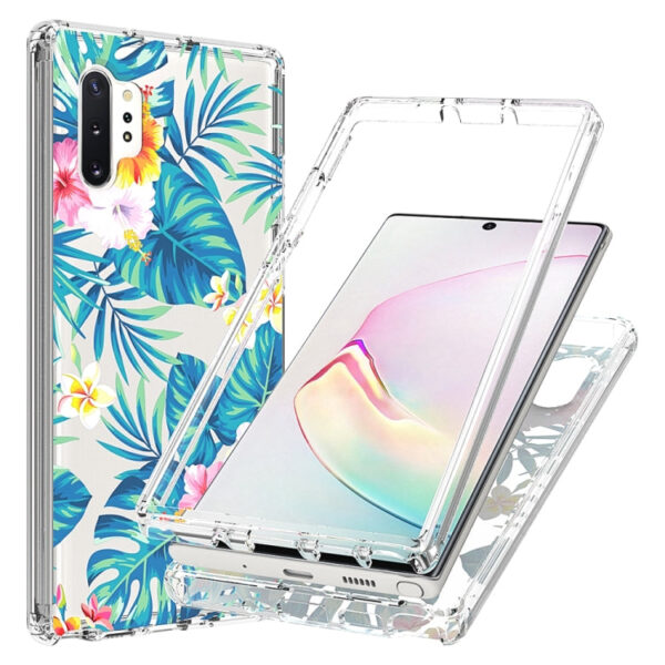 Für Samsung Galaxy Note 10 plus 2 in 1 hohe transparente lackierte stoßfeste PC + TPU-Schutzhülle (Bananenblatt) – Bild 7