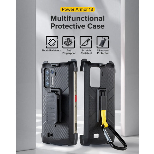 Für Ulefone Power Armor 13 Multifunktionale TPU + PC-Schutzhülle mit Rückenclip & Karabiner – Bild 5