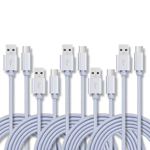USB-C Nylon geflochtenes Daten & Ladekabel 2m Lang – Bild 7