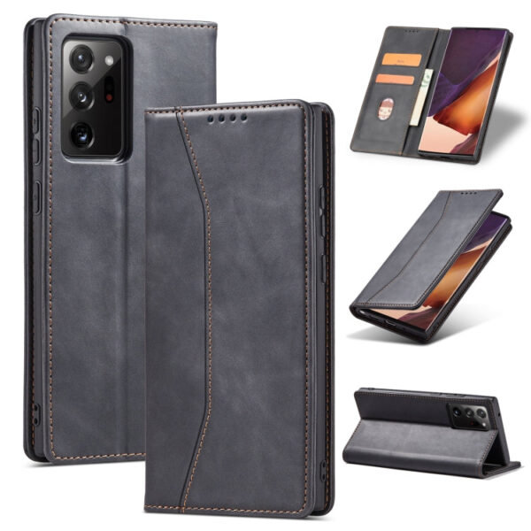 Samsung Galaxy S20 Ultra 5G Dual-Fold Horizontal Flip Ledertasche