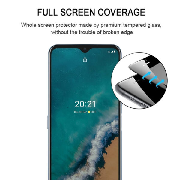 Volle Schutzfolie Glas für das Nokia G50 – Bild 3