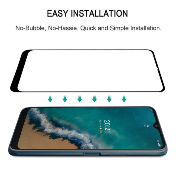 Volle Schutzfolie Glas für das Nokia G50 – Bild 7