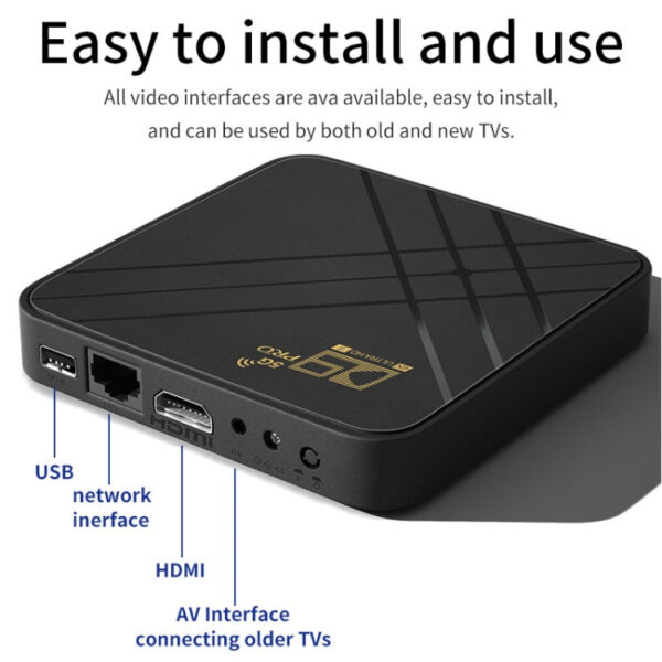 D9 Pro 4K HD Smart TV Box mit Android 10 8GB Ram + 128GB Speicherplatz – Bild 2
