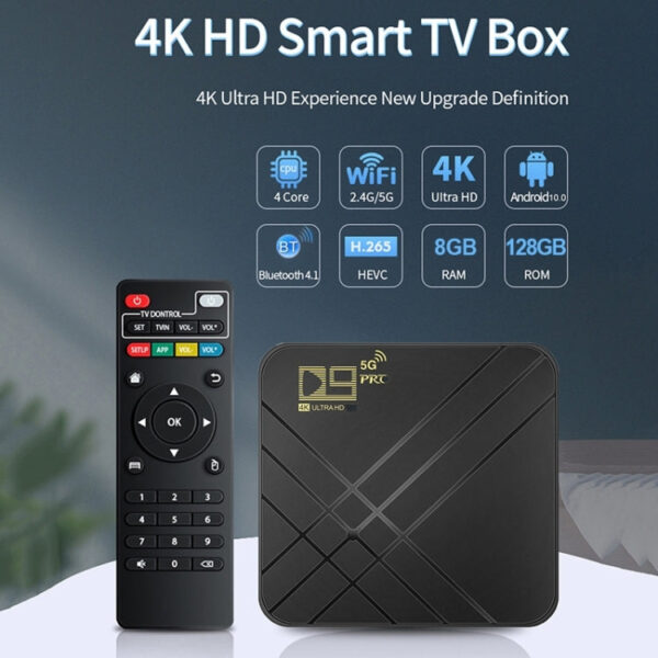 D9 Pro 4K HD Smart TV Box mit Android 10 8GB Ram + 128GB Speicherplatz – Bild 6