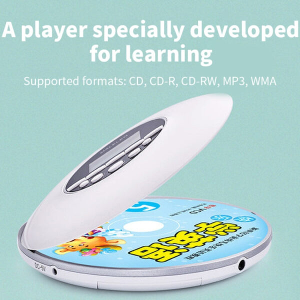 Tragbarer Walkman-CD-Player in Weiss oder Schwarz – Bild 4