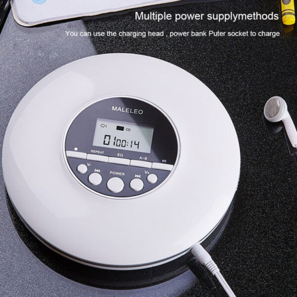 Tragbarer Walkman-CD-Player in Weiss oder Schwarz – Bild 7