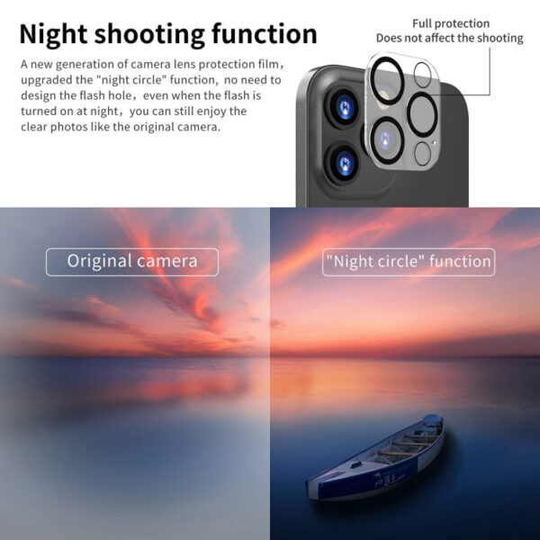 Für iPhone 13/14 Pro / 13/14 Pro Max Blendschutzfolie Glas für die Rückseite der Kamera – Bild 6