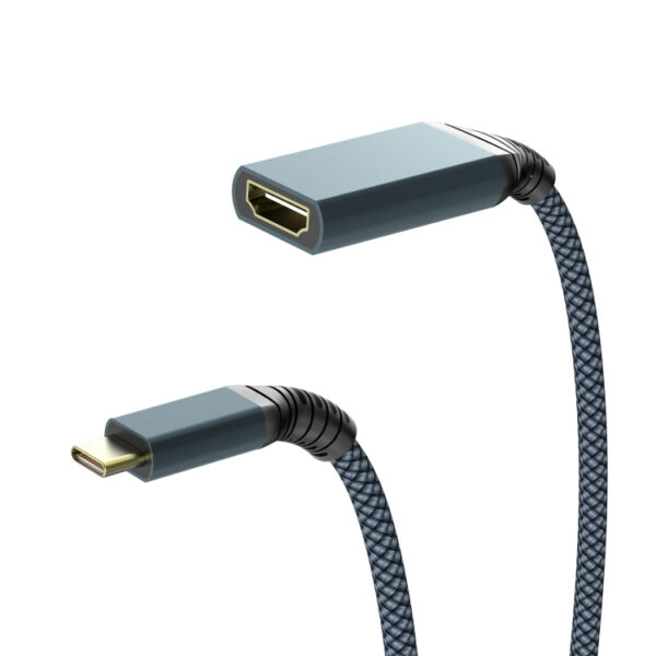 HDMI-zu-USB-C/Typ-C 4K 30Hz HD-Kabel, Länge: 0,2 m – Bild 2
