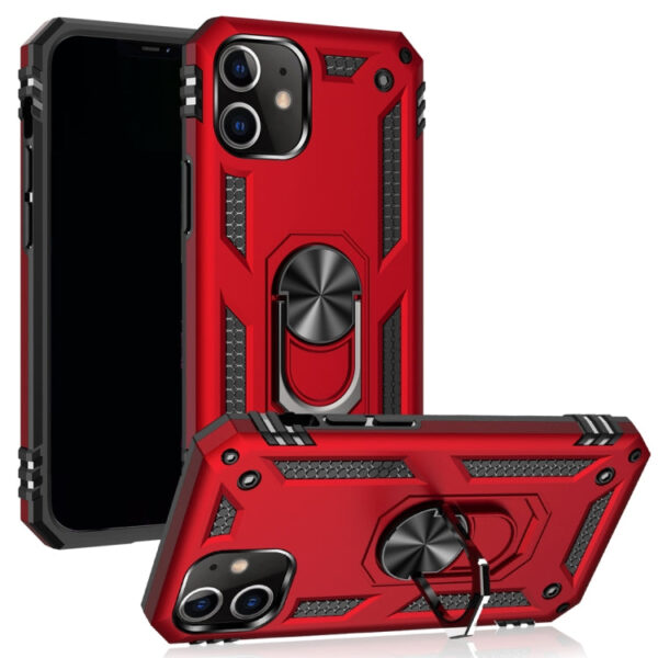 iPhone 12 Pro Max Stoßfeste TPU + PC-Schutzhülle mit um 360 Grad drehbarem Halter (schwarz) – Bild 2