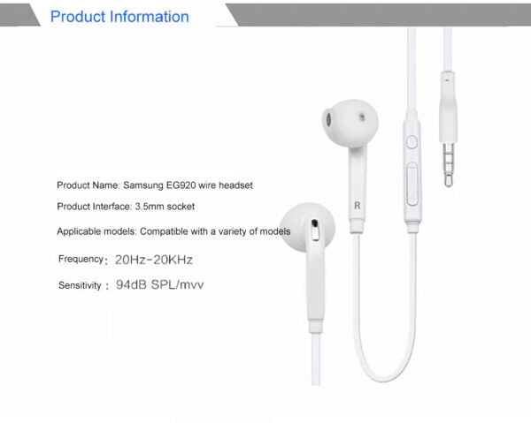 Samsung Headset EG920 mit 1,2 m Länge für Smartphones – Bild 3