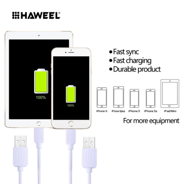 2m/3m Synchronisation & Ladekabel für iPhone, iPad (weiß) – Bild 8