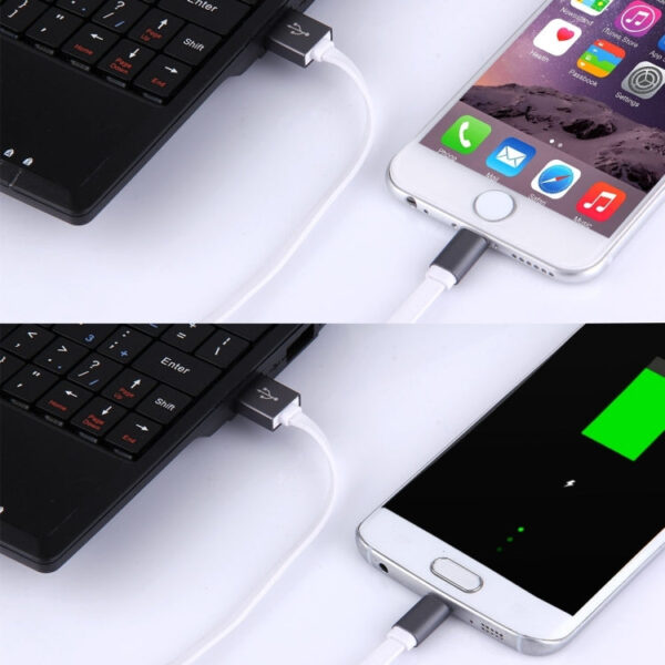 Haweel 1m Lade&Datenkabel Lightning & MicroUSB in einem Stecker – Bild 7