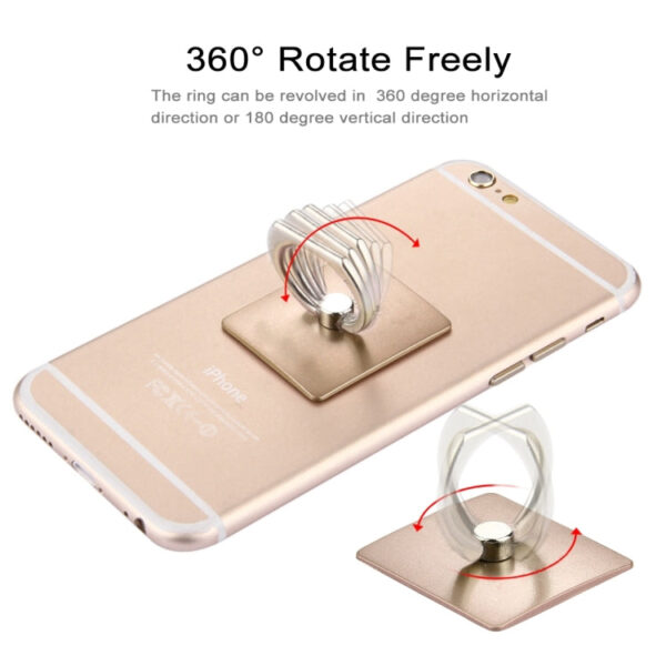 360 Grad Rotationsring Telefonhalter (Gold) – Bild 7