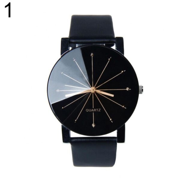 Frauen Quartz Uhr mit Kunstlederband
