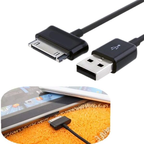 Datenkabel für Samsung Galaxy Tab 10.1 1m in Weiss – Bild 3