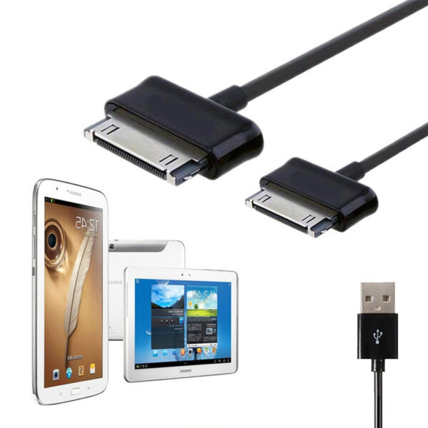 Datenkabel für Samsung Galaxy Tab 10.1 1m in Weiss – Bild 2